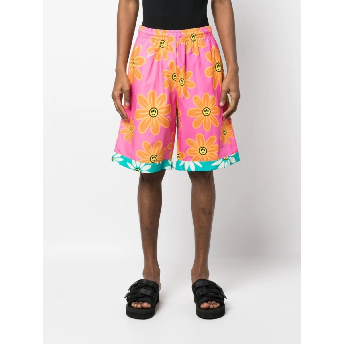 logo-print cotton shorts - Img 3