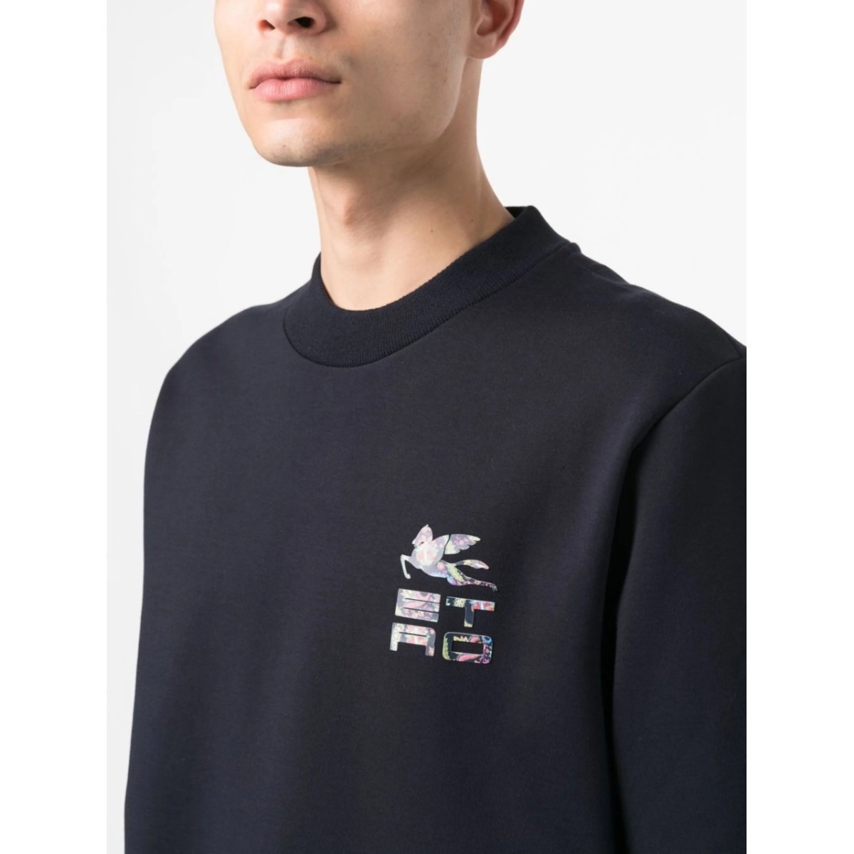 logo-print cotton sweater - Img 5