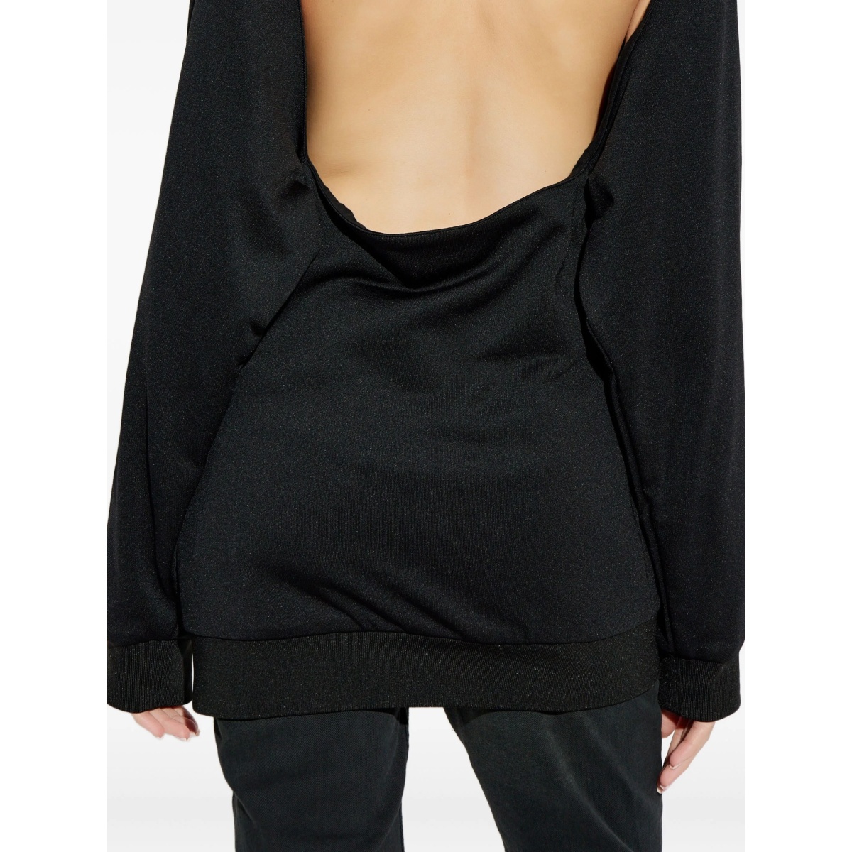 logo-print cut-out sweatshirt - Img 4