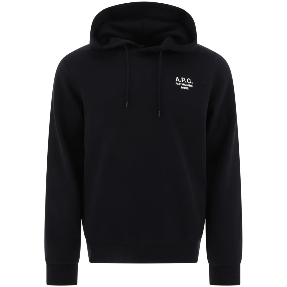 logo-print drawstring hoodie