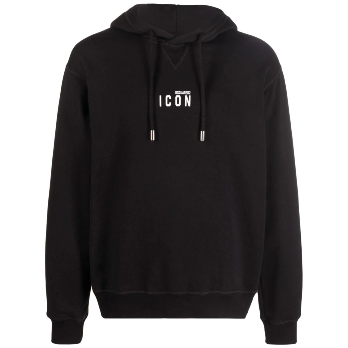 logo-print drawstring hoodie
