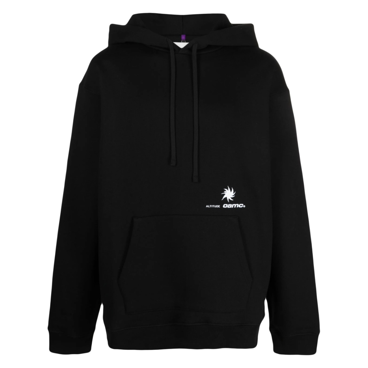 logo-print drawstring hoodie