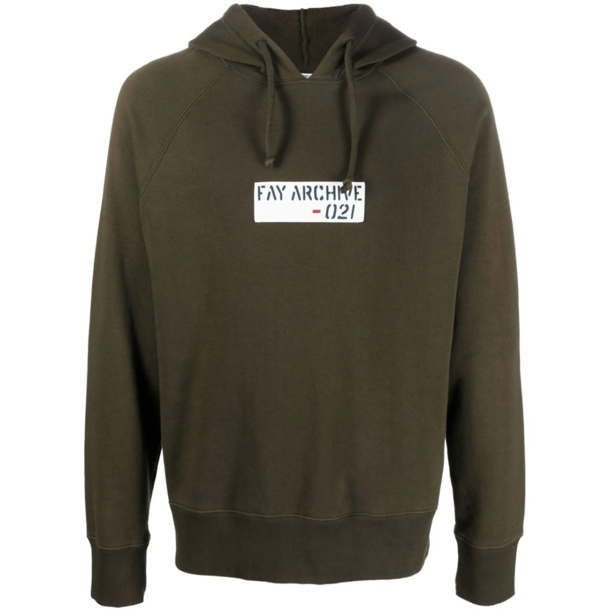 logo-print drawstring hoodie