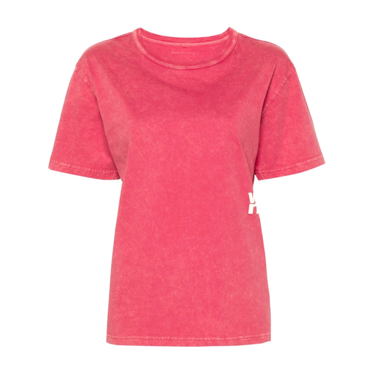 logo-print faded-effect T-shirt