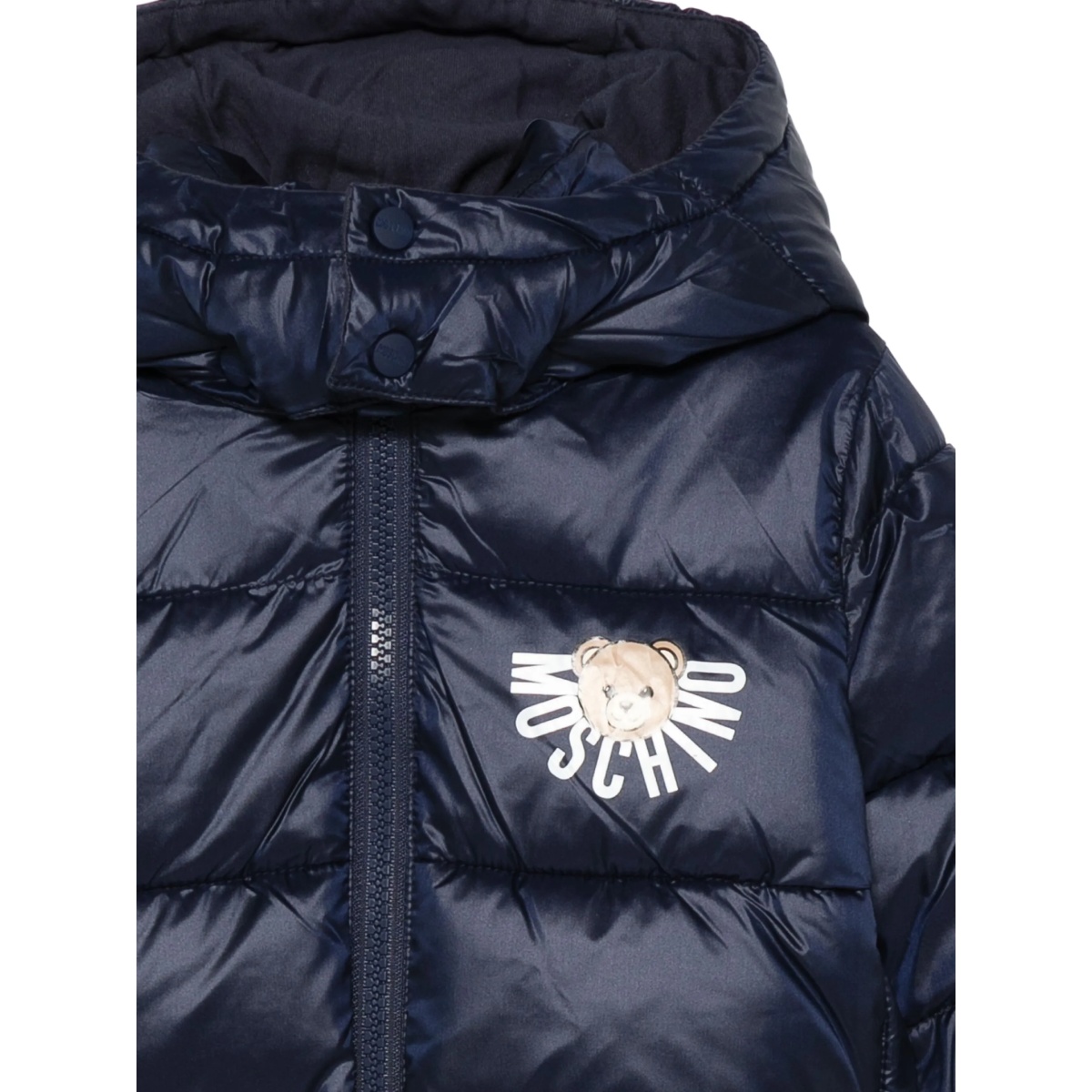 logo-print padded jacket - Img 3