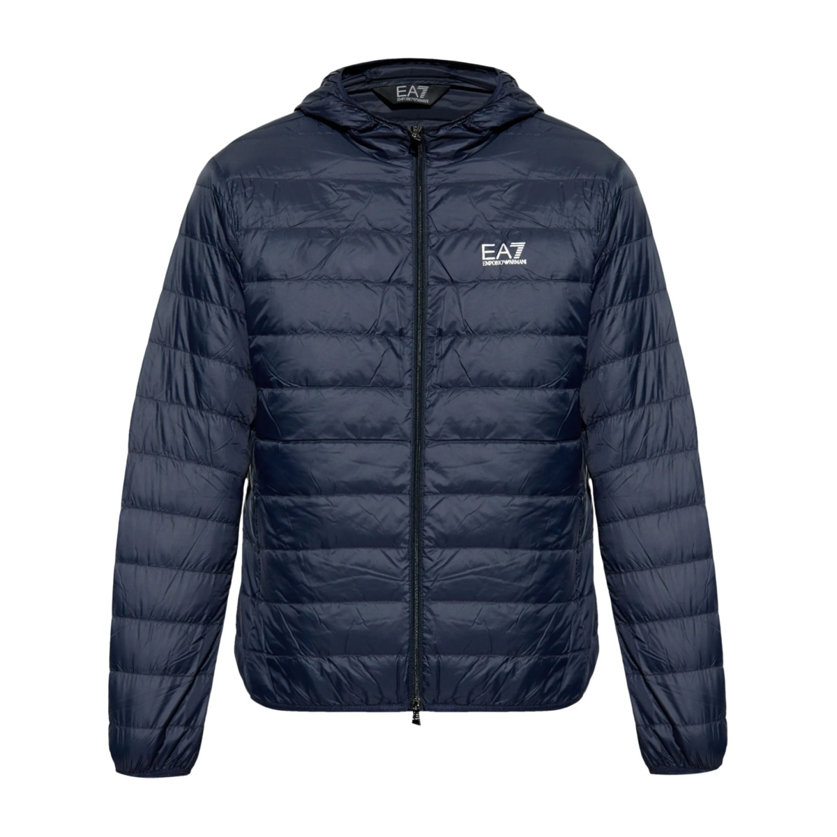 logo-print padded jacket