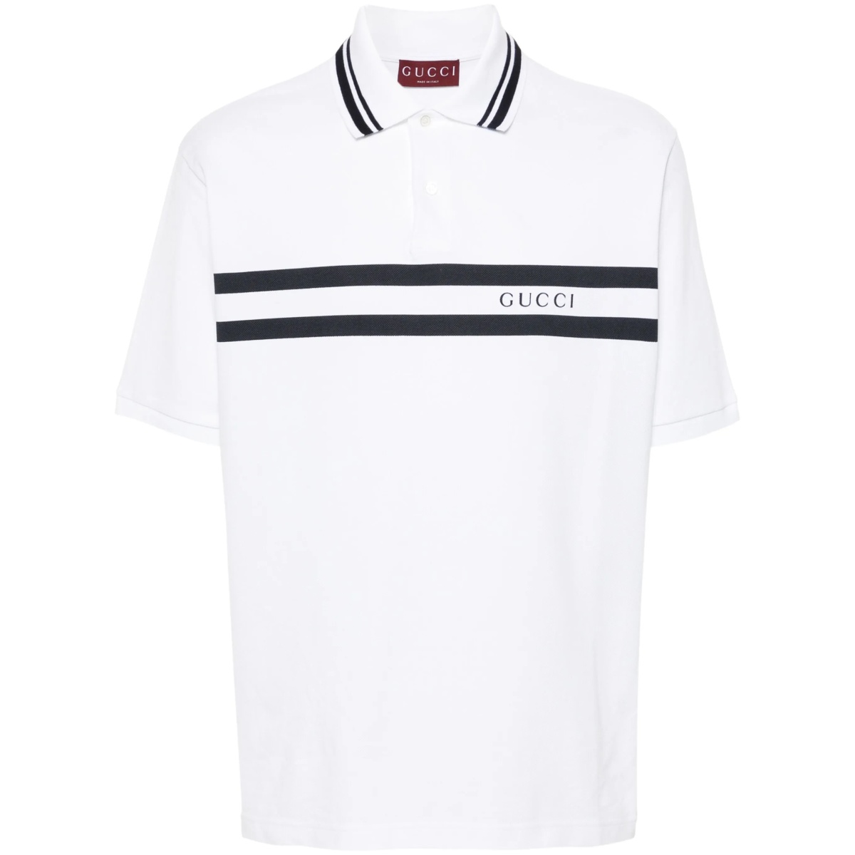 logo-print polo shirt