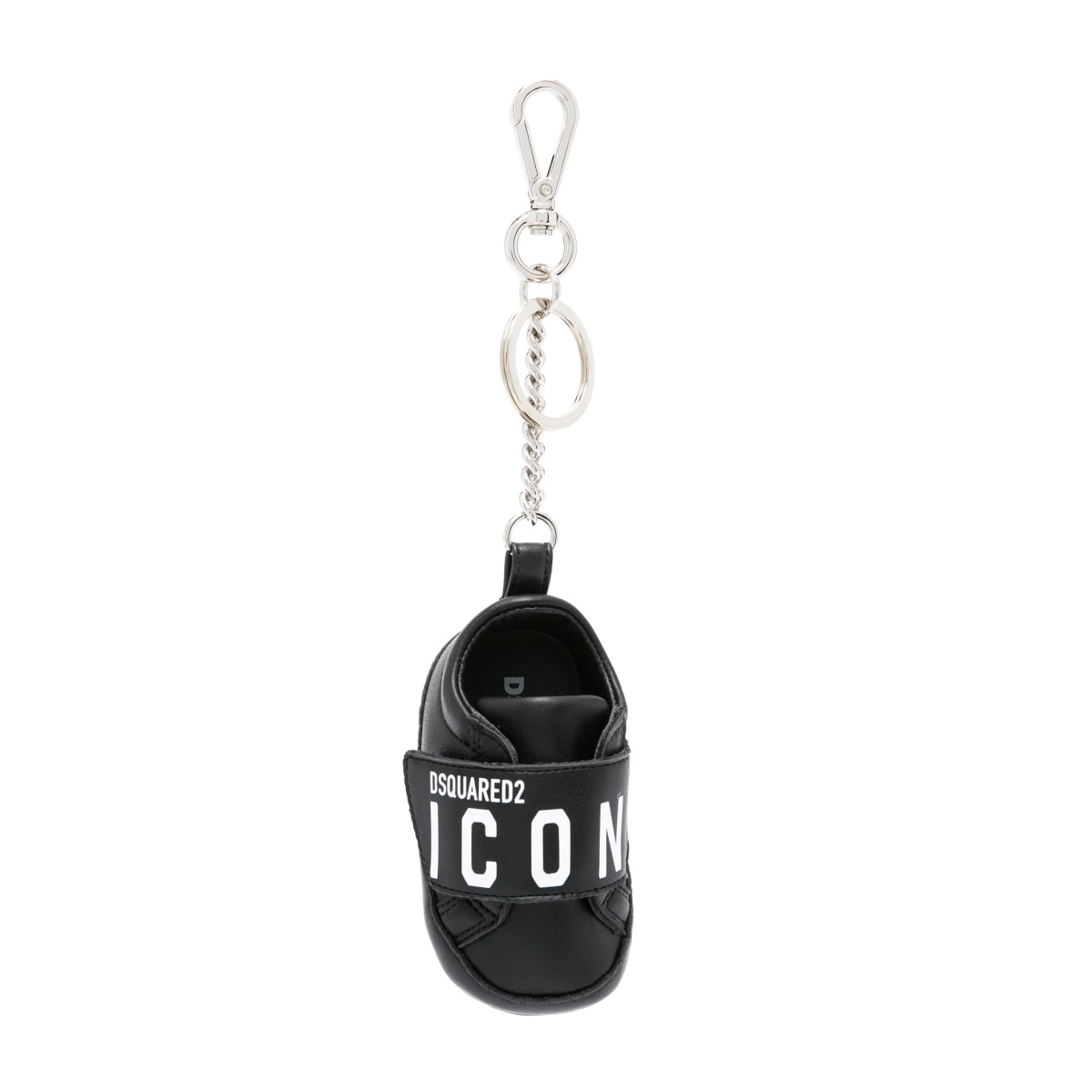 logo-print sneaker-shaped keychain