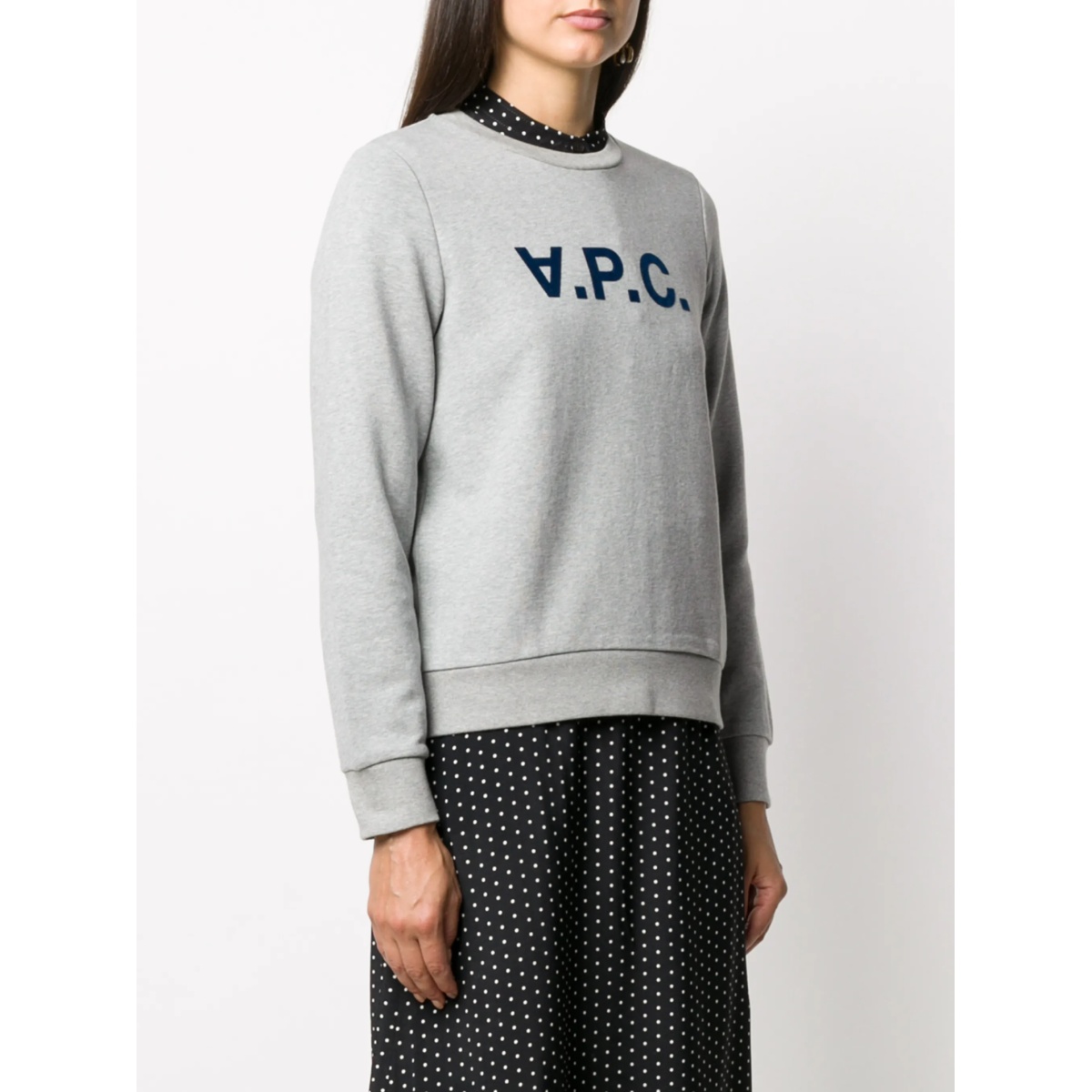 logo print sweatshirt - Img 3