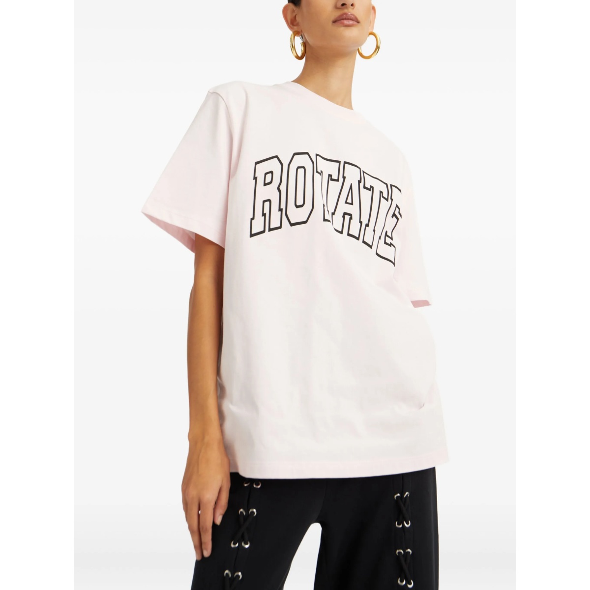 logo print T-shirt - Img 3