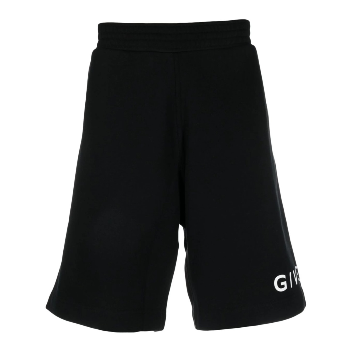 logo-print track shorts