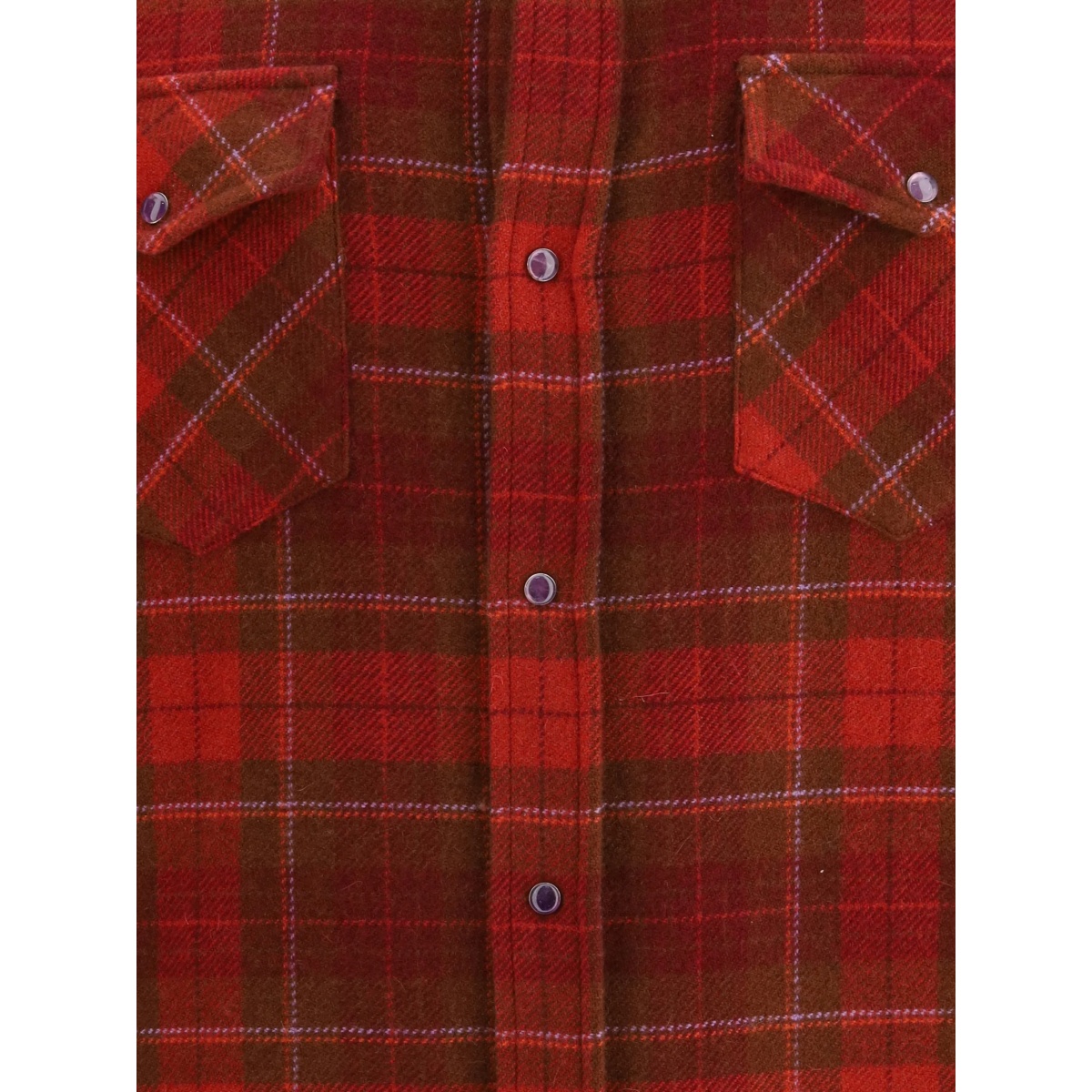 Love tartan patch-pocket shirt - Img 3