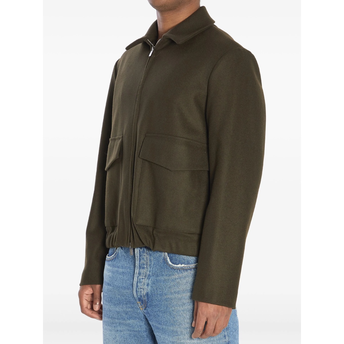 Magan Caramal flap-pocket zip-front jacket - Img 2