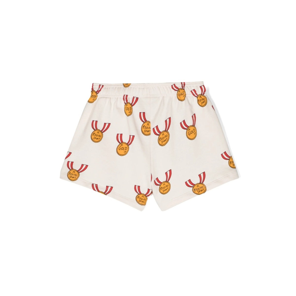 medals-print cotton track shorts - Img 2