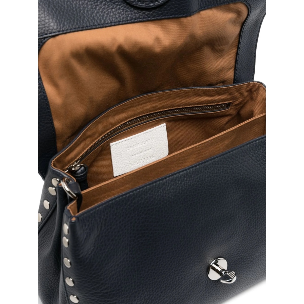 medium Postina pebbled-leather tote bag - Img 5