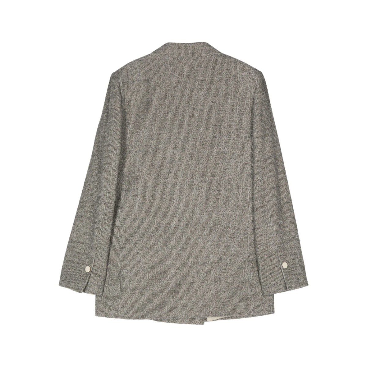 mélange-effect double-breasted blazer - Img 2