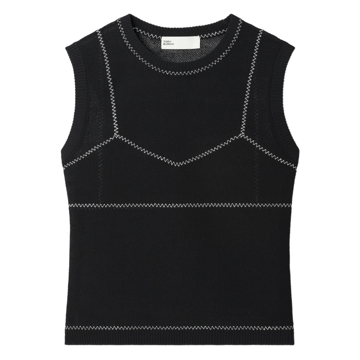 mesh-panel sleeveless top