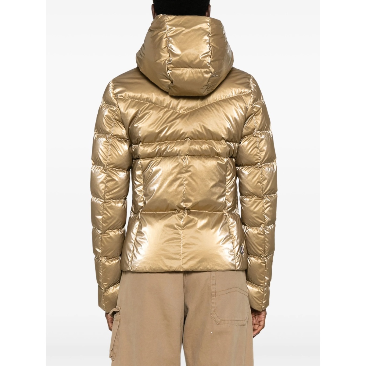 metallic-effect down jacket - Img 4