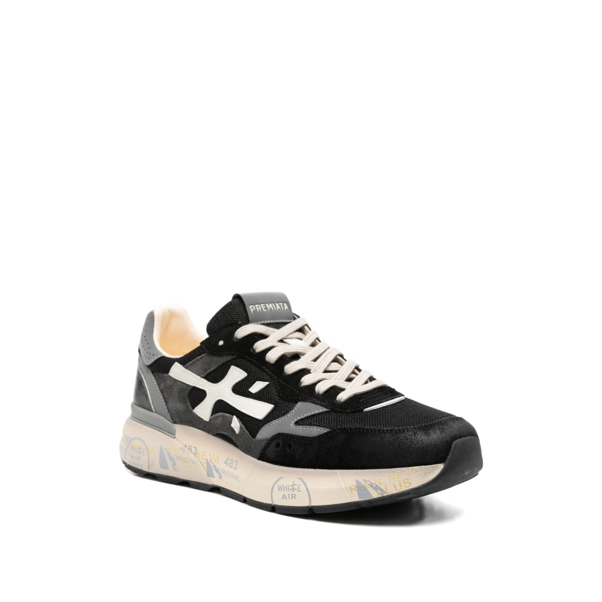 Mick panelled logo-patch sneakers - Img 2