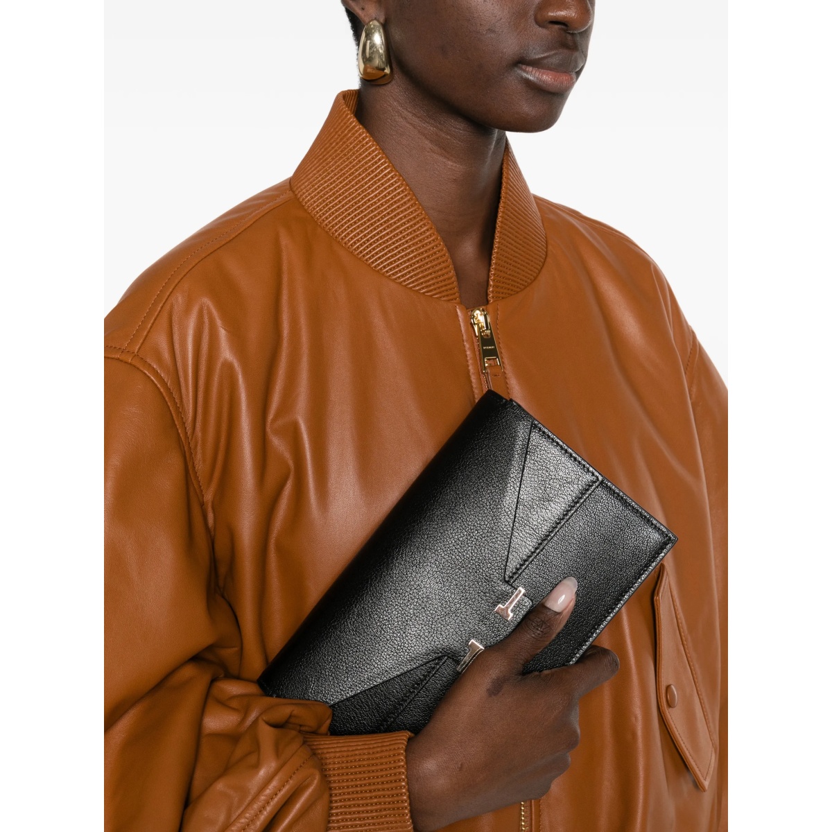 mini Aube logo clutch bag - Img 2
