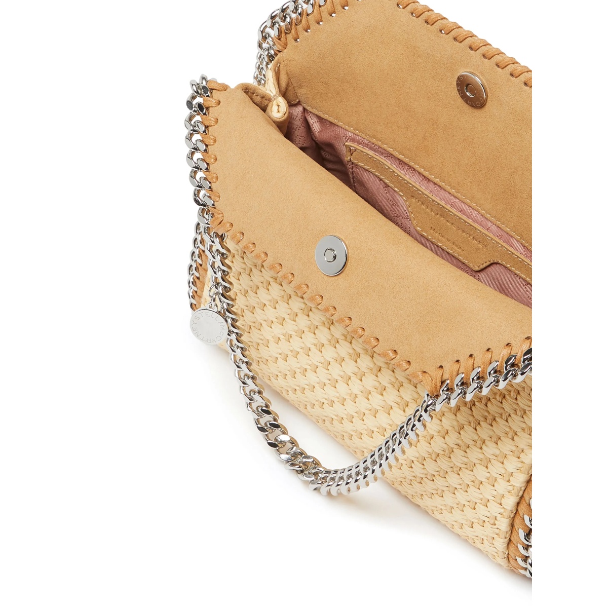 mini Falabella raffia tote bag - Img 4