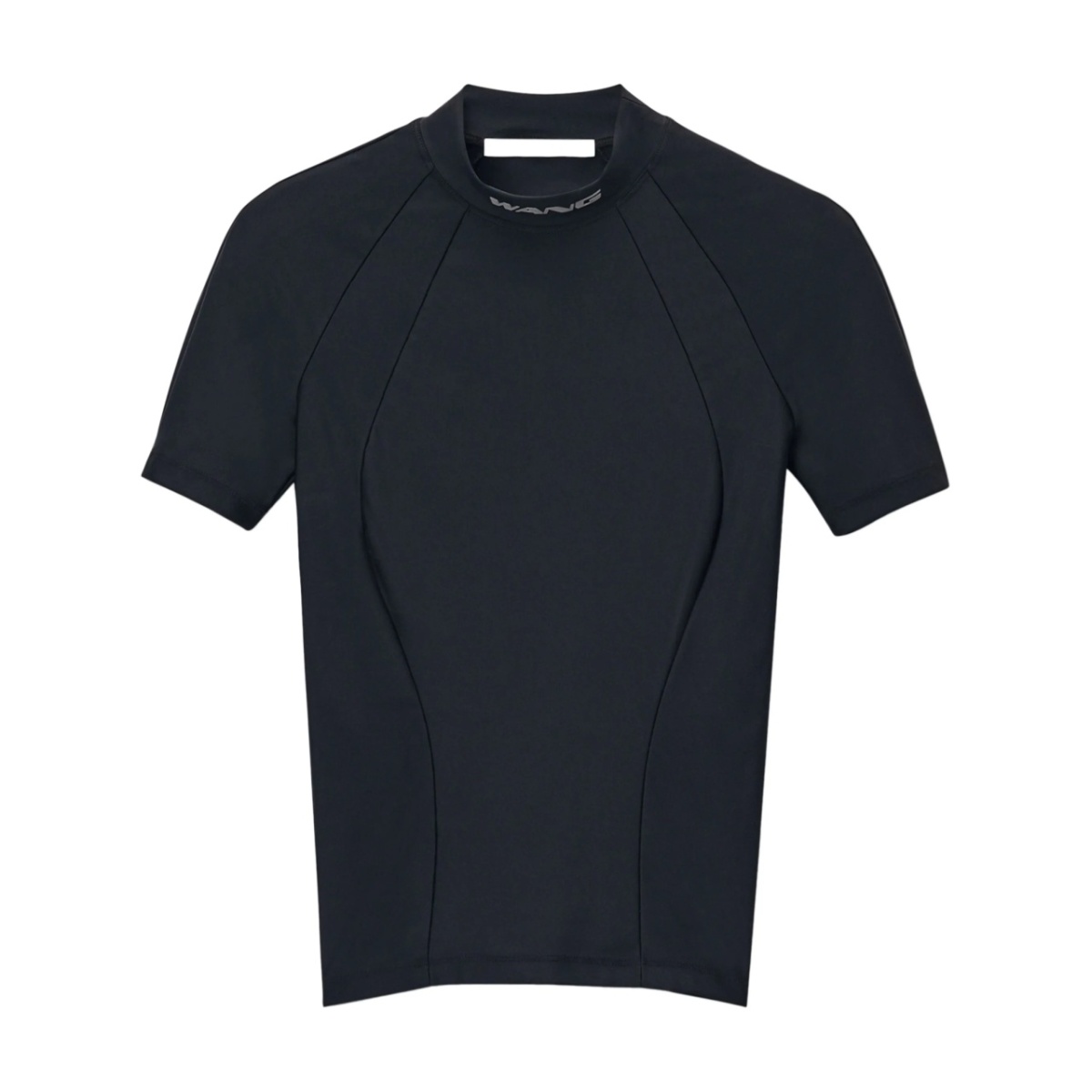 mock-neck top