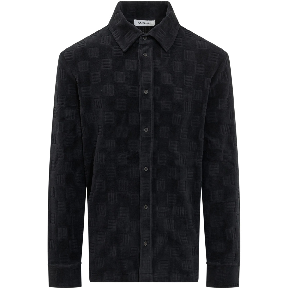 monogram-pattern shirt