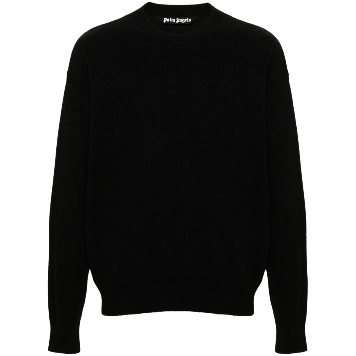 monogram-print crew-neck jumper