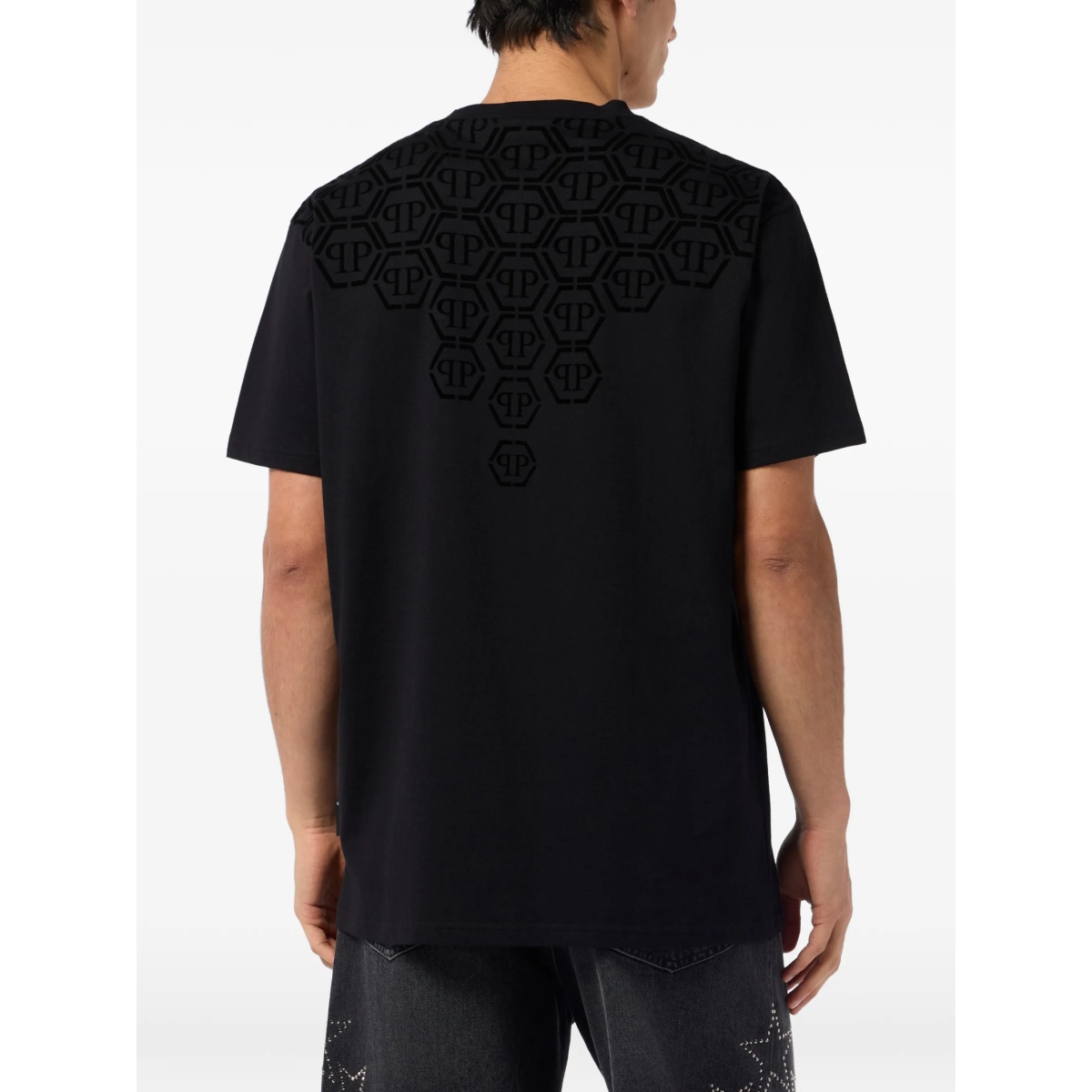 monogram round-neck T-shirt - Img 3