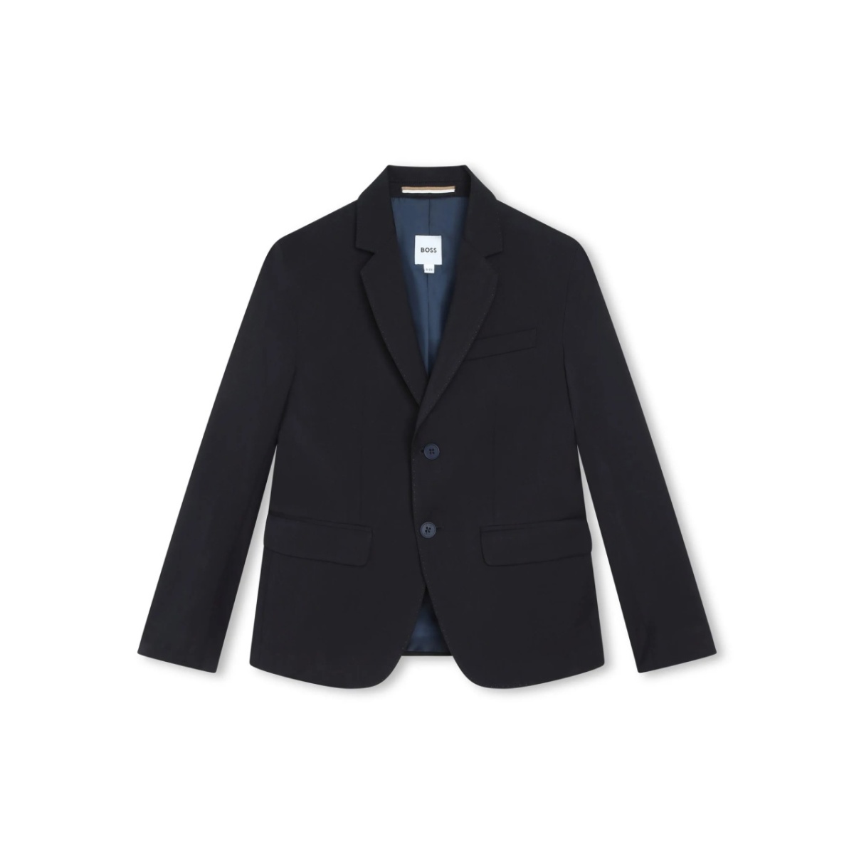 notched-lapel single-breasted blazer