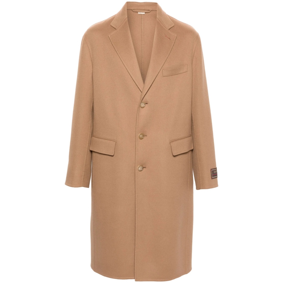 notched-lapels single-breasted coat