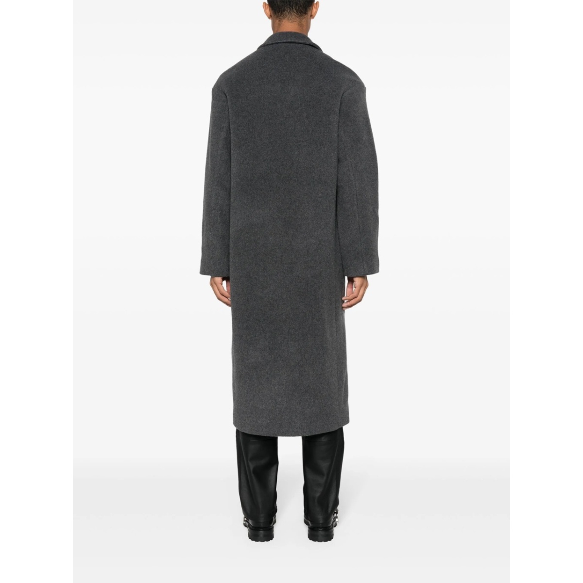 notched-lapels single-breasted coat - Img 4