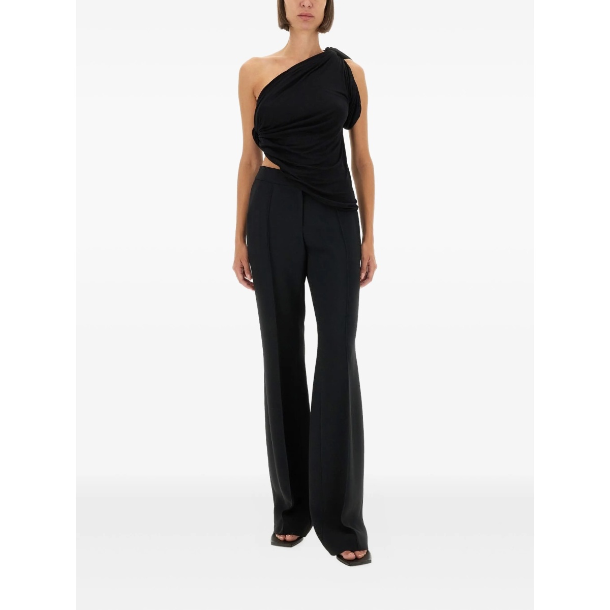 one-shoulder draped top - Img 2