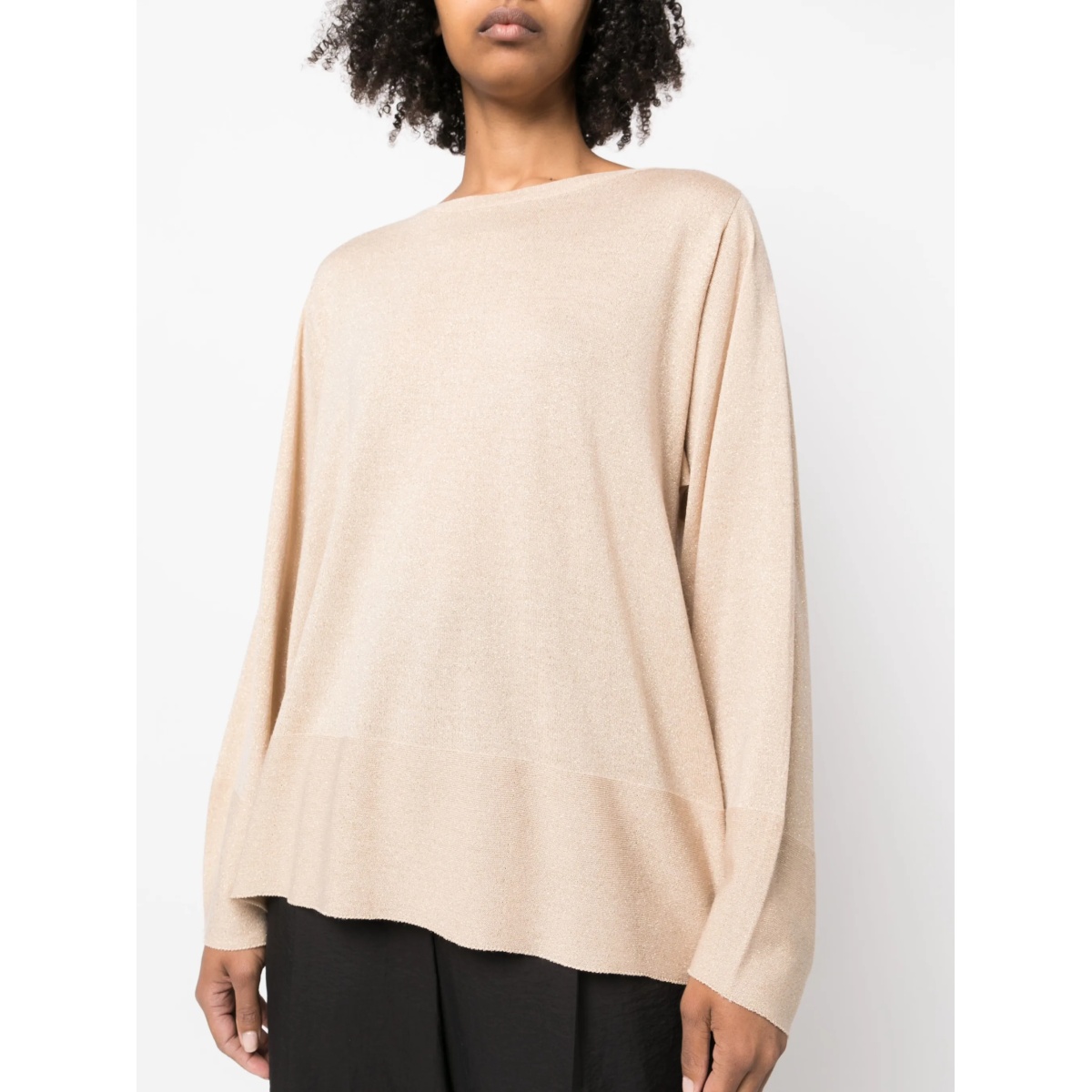 oversized boat-neck jumper - Img 5