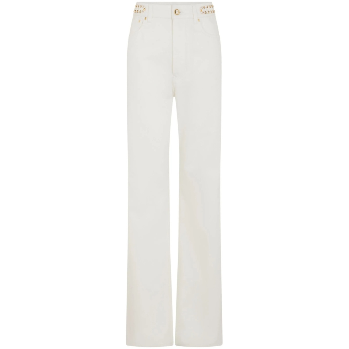 paillette-embellished flared jeans