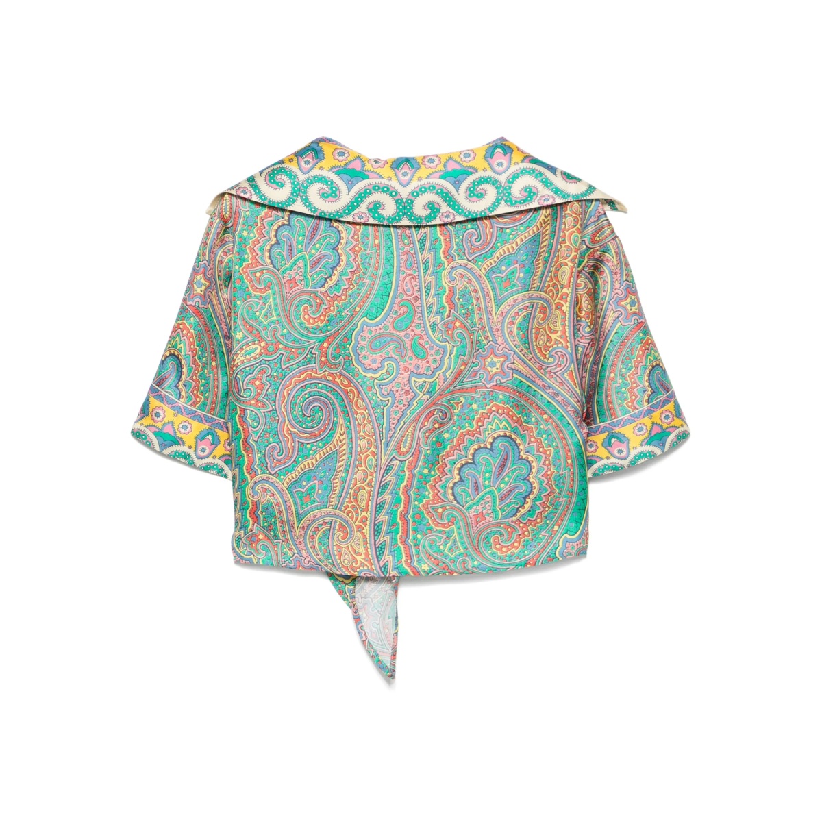 paisley-print beach cover up - Img 2