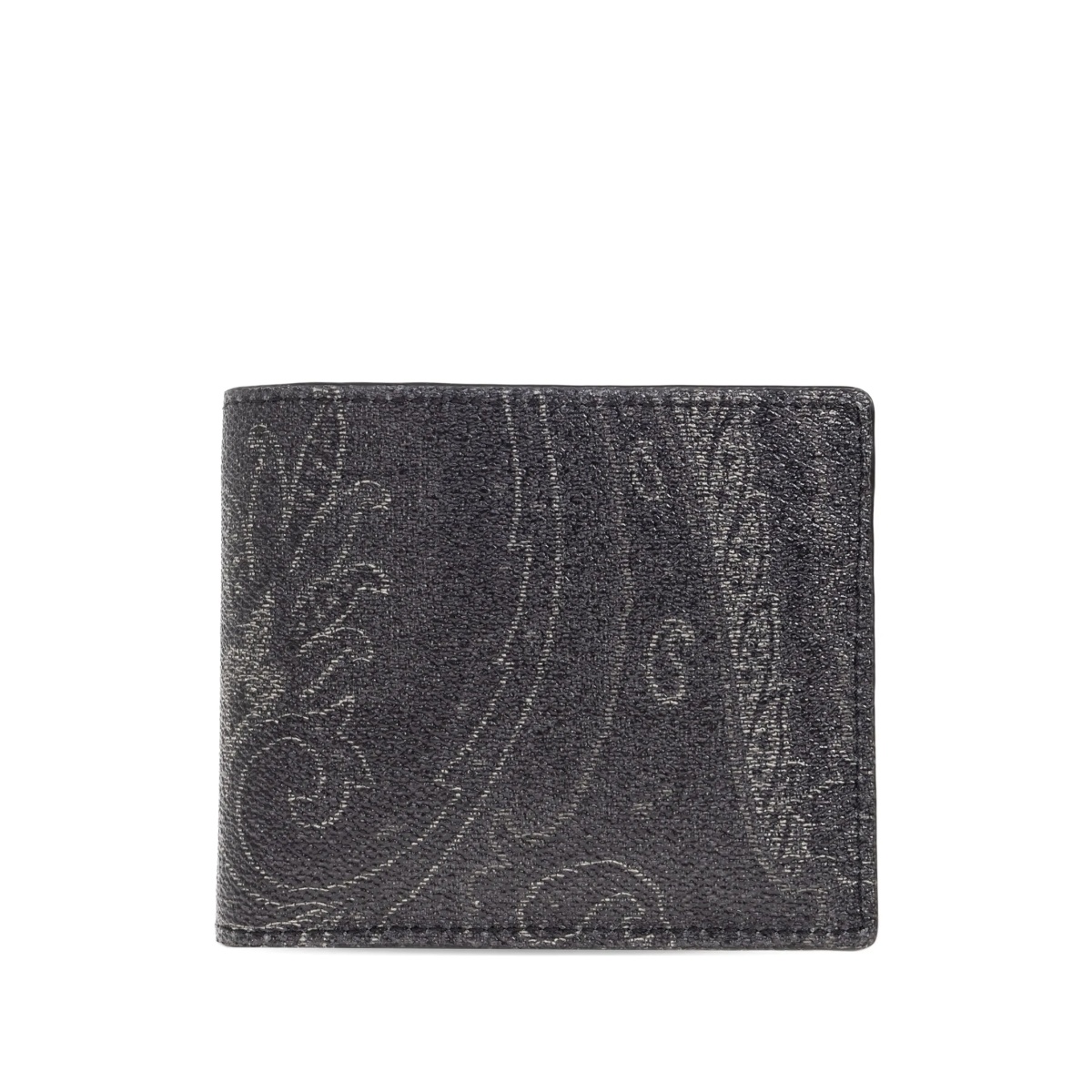 paisley-print bi-fold wallet