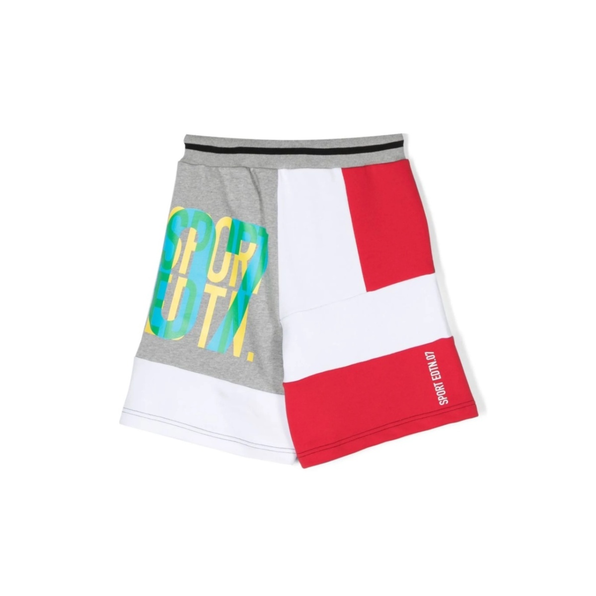 panelled cotton track shorts - Img 2