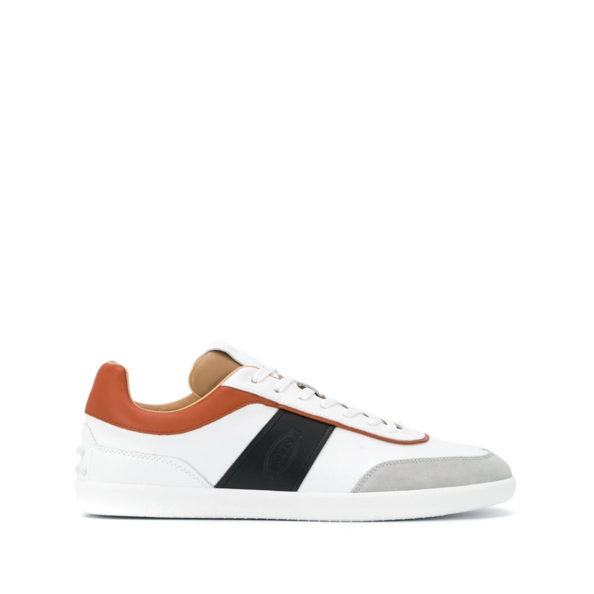 panelled low-top sneakers