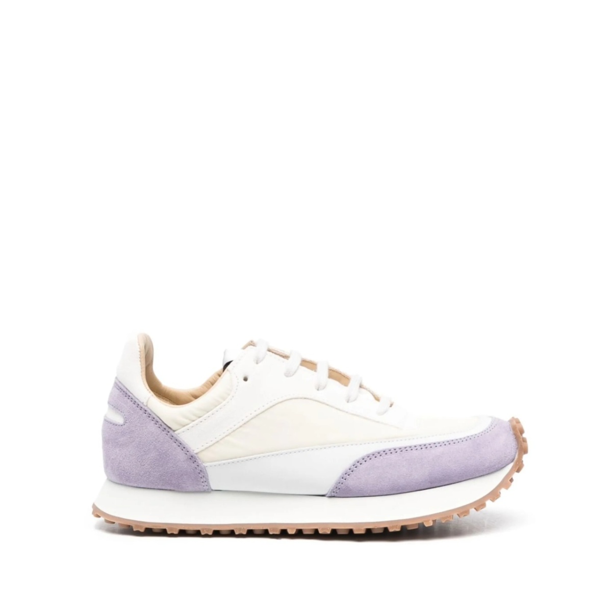 panelled low-top sneakers