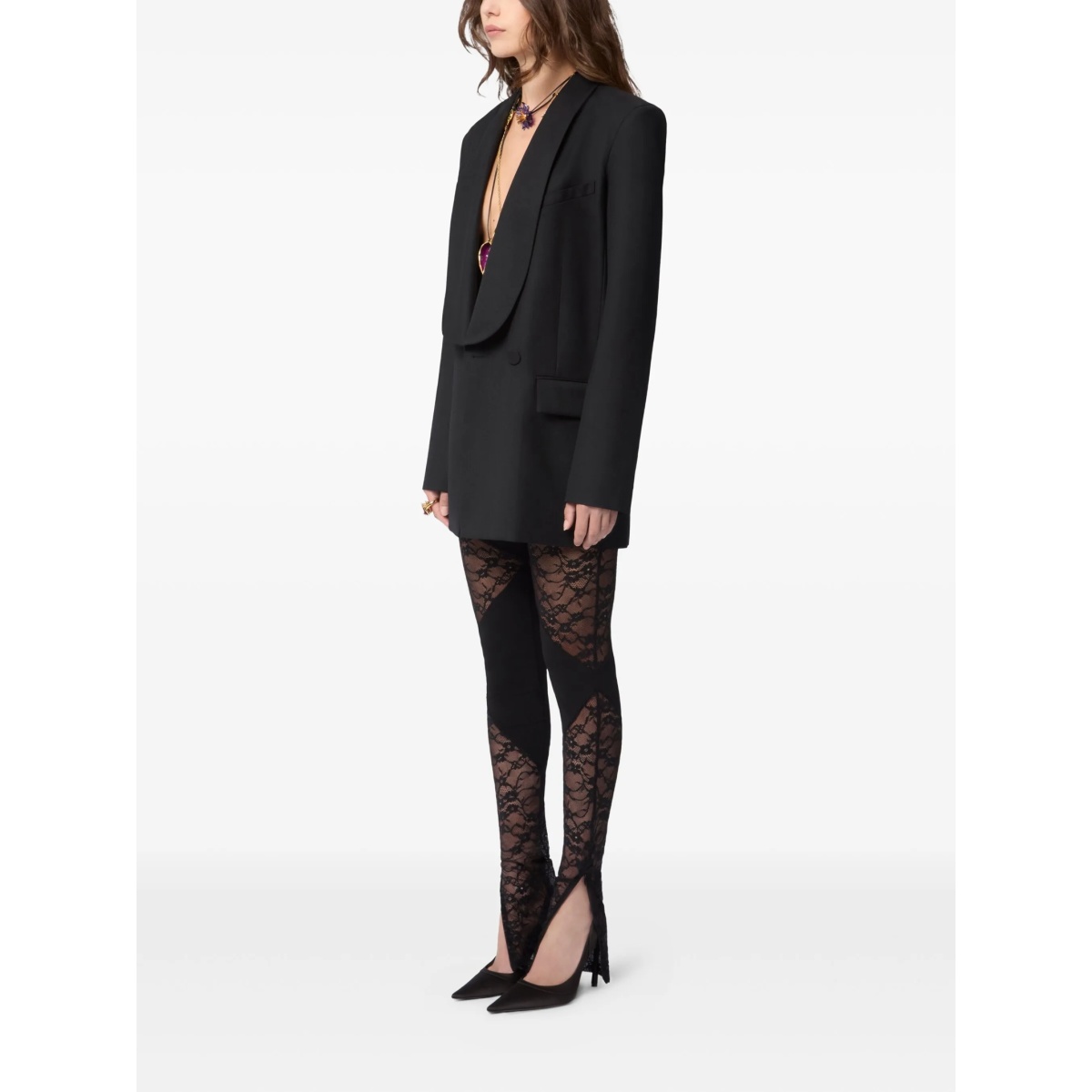 patchwork-lace leggings - Img 3