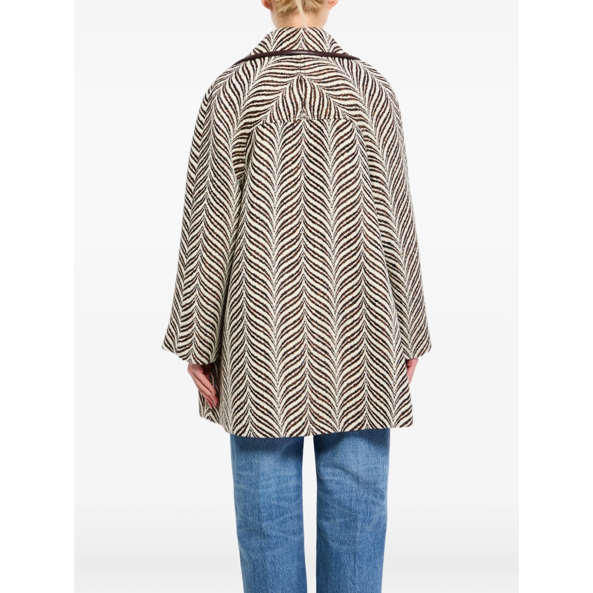 patterned button coat - Img 5