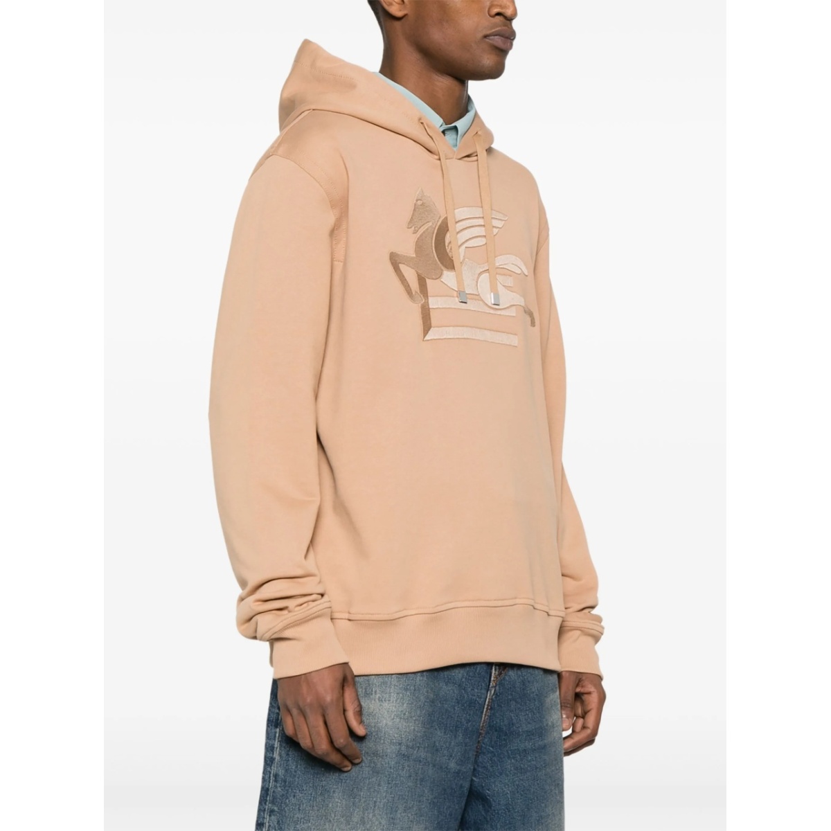 Pegaso-embroidered hoodie - Img 3