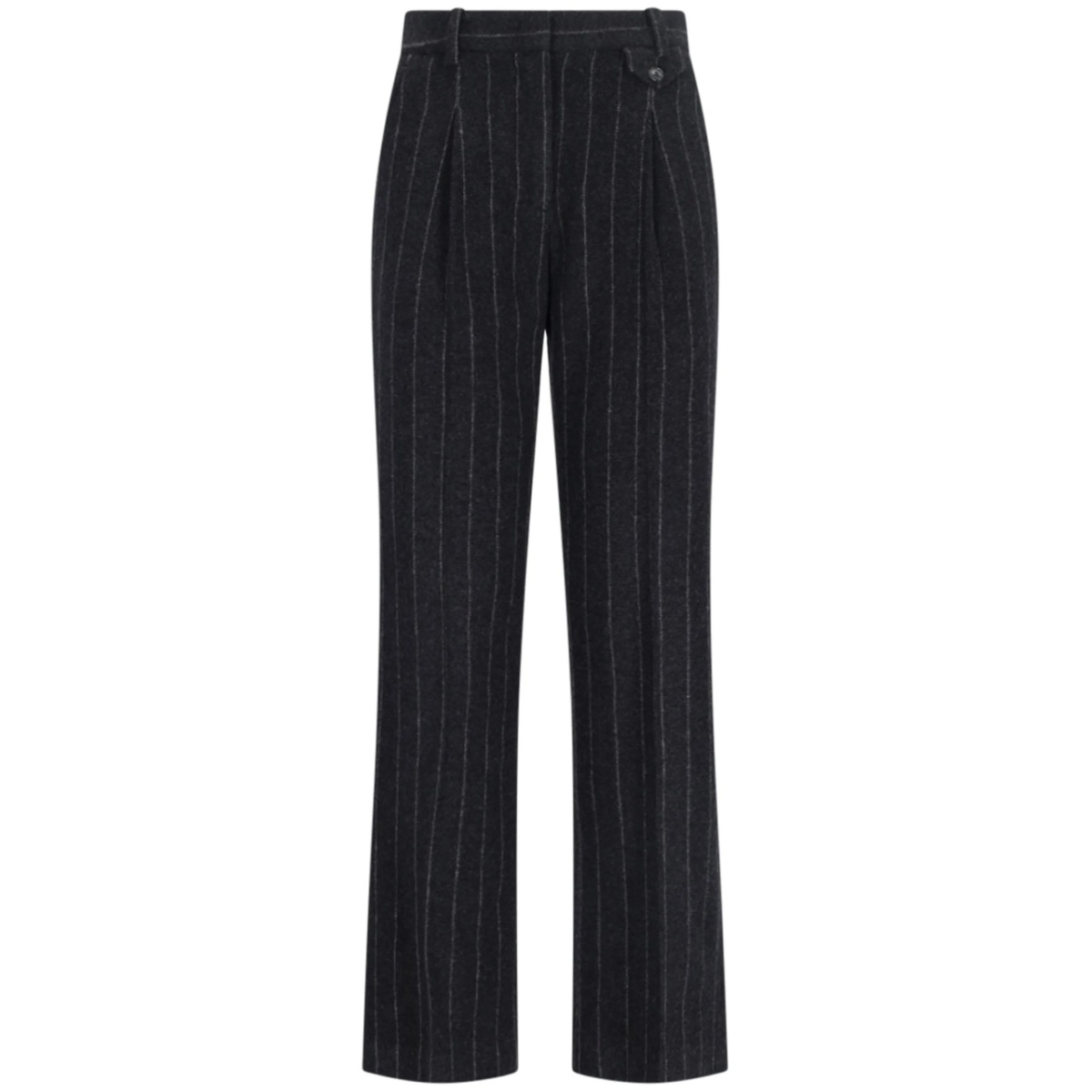 pinstripe-pattern tailored trousers