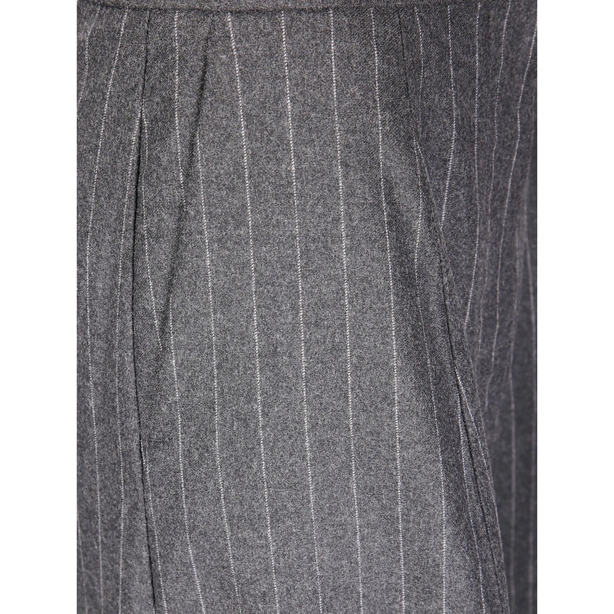 pinstripe pleated trousers - Img 3