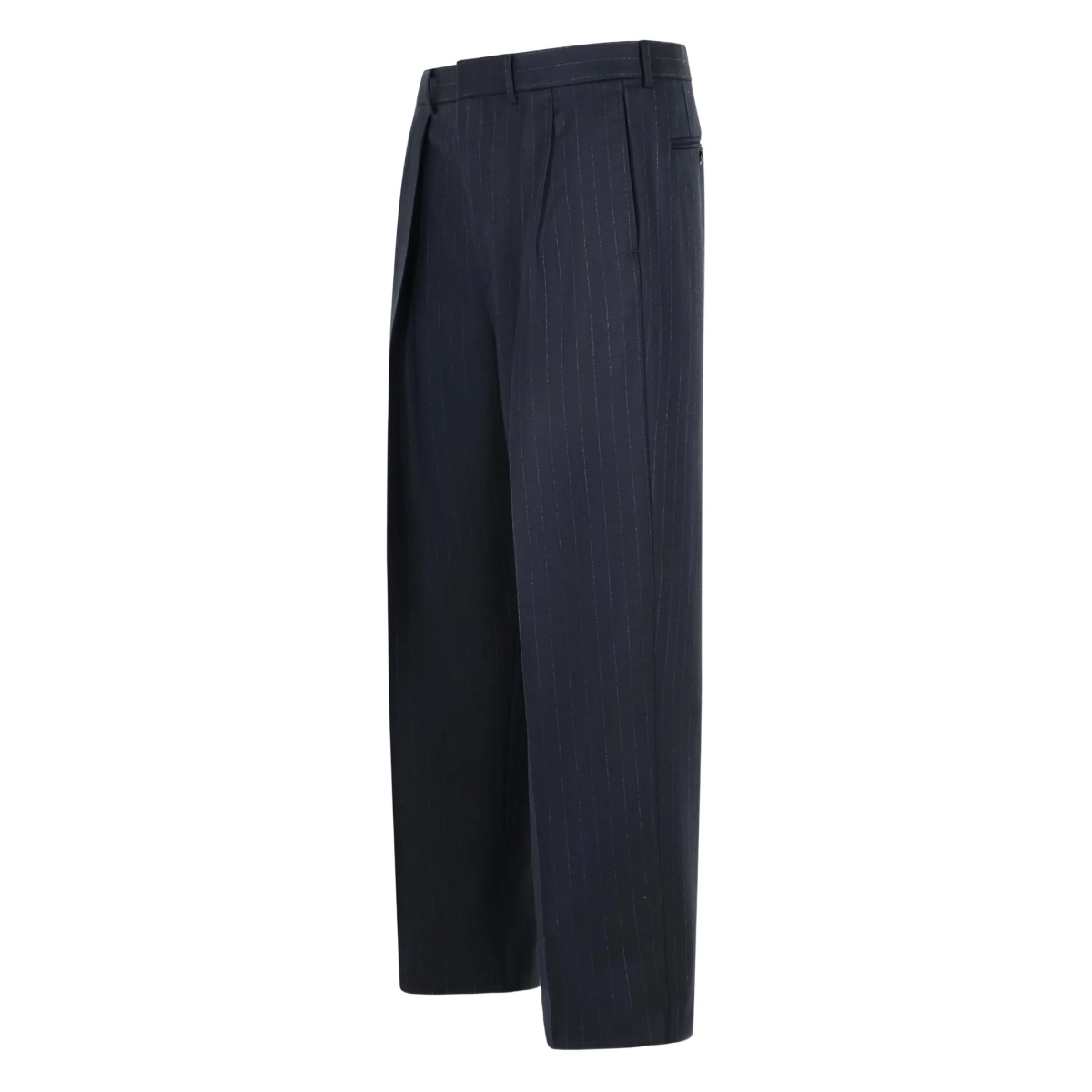 pinstripe-pleated trousers - Img 3