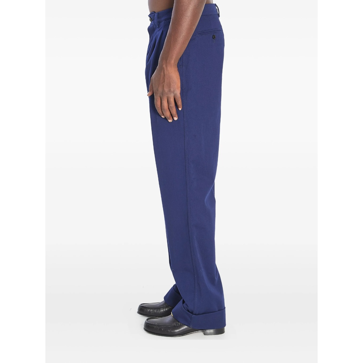 pleat cotton trousers - Img 2