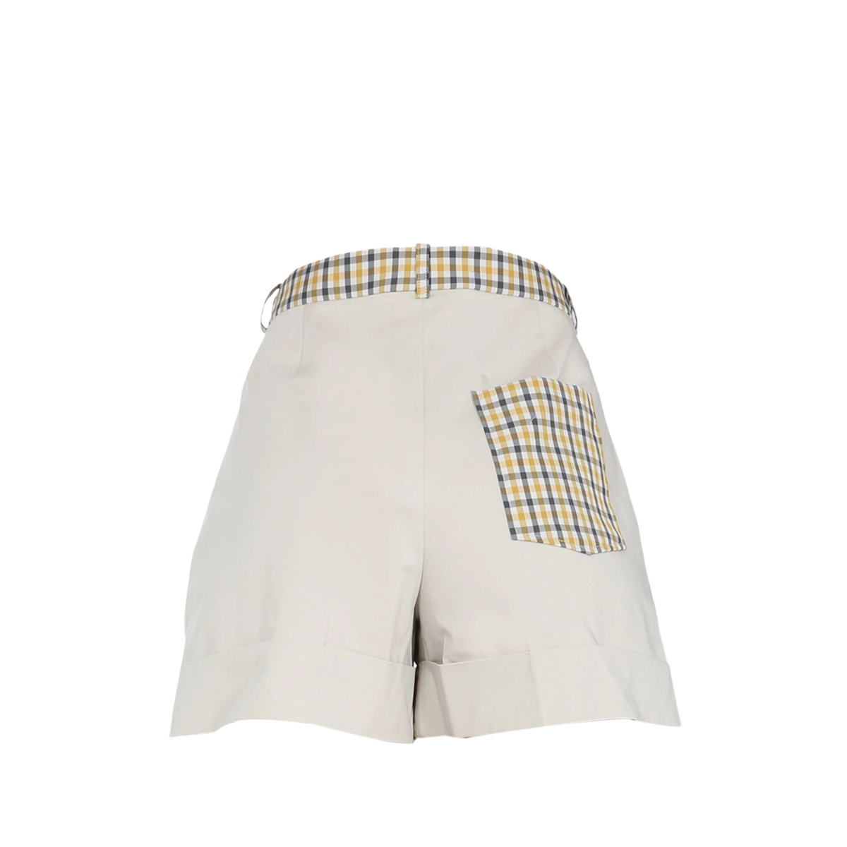 pleated checked shorts - Img 2