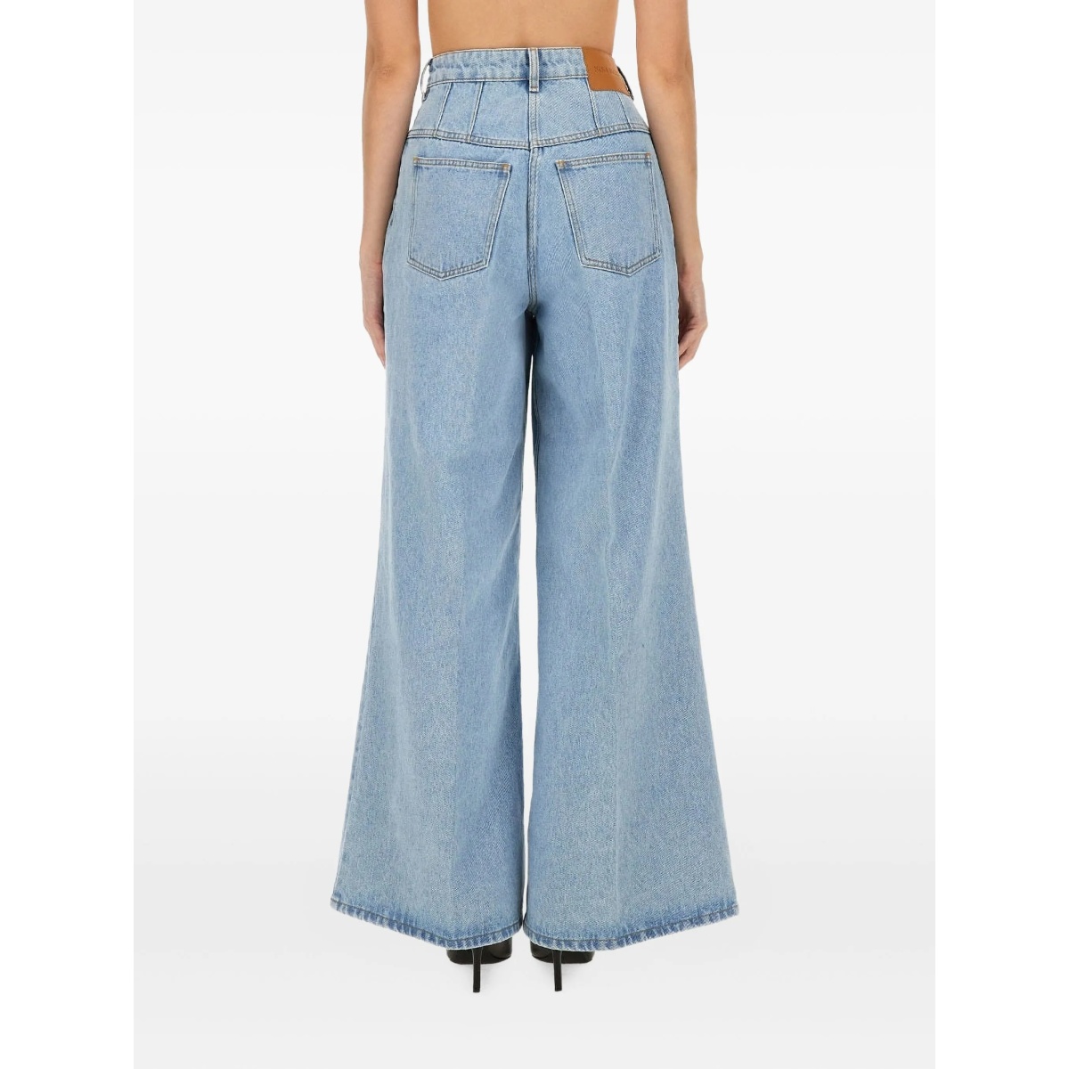 pleated denim trousers - Img 3