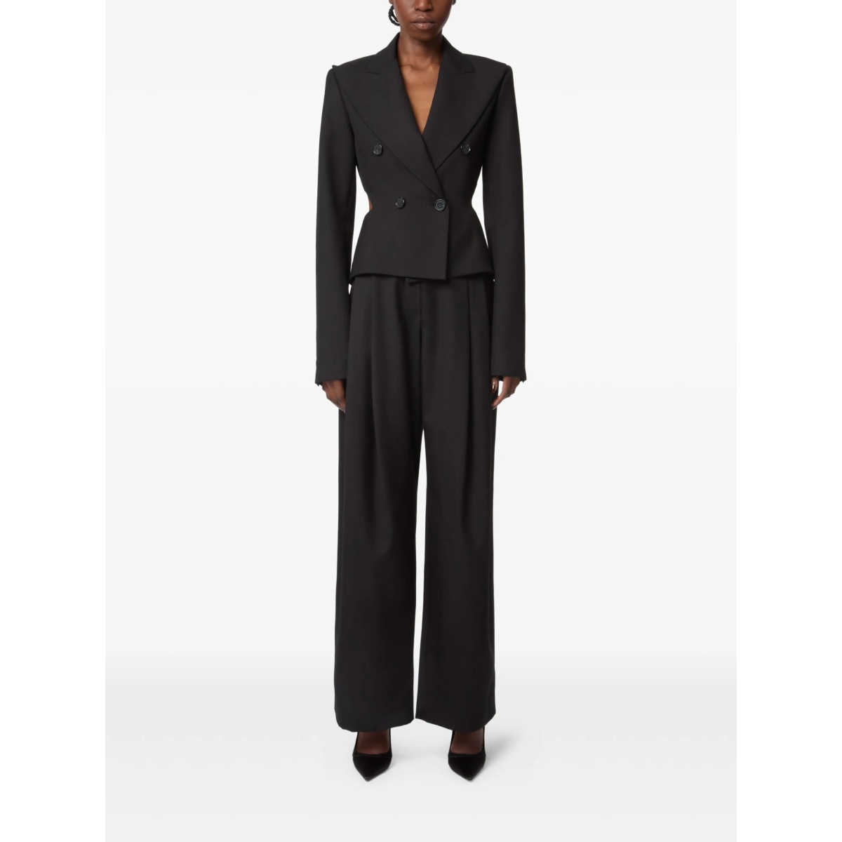 pleated gabardine trousers - Img 2